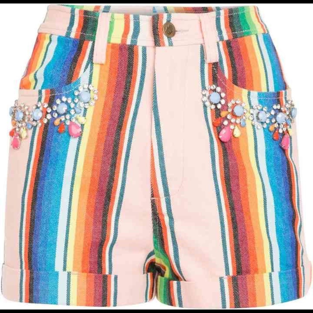 Manoush Multicolor Stripe Shorts
